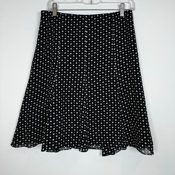 Express Mid Length Polka Dot Skirt - Picture 1 of 5